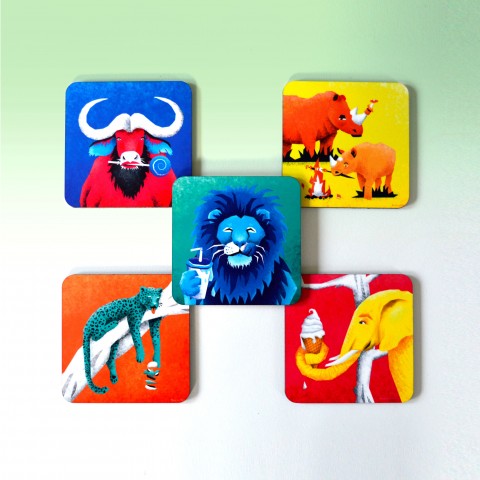 The Big 5 coasters (sold out)