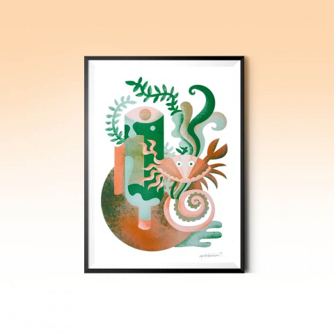 Riso print: Water (sold out) Riso print: Water (sold out)