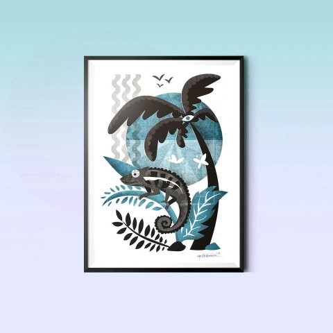 Riso print: Wilderness Riso print: Wilderness