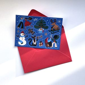 Happy Holidays - sticker cards