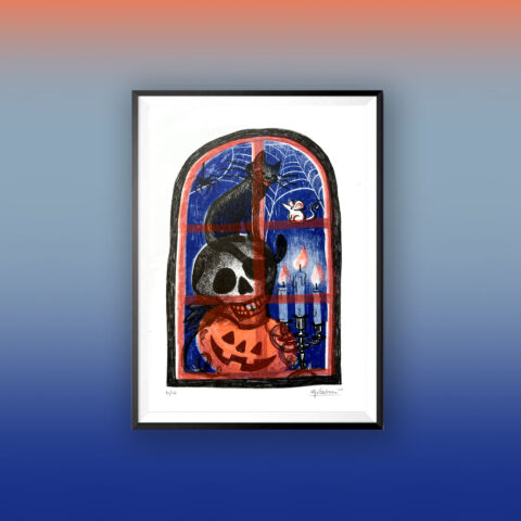 Halloween Riso Print