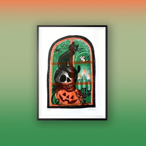 Halloween Riso Print
